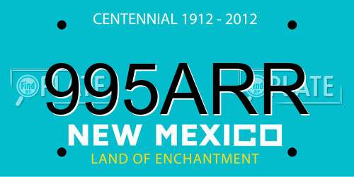 995ARR New Mexico License Plate