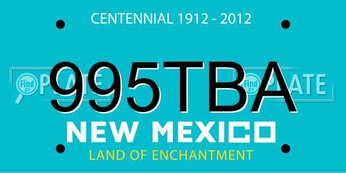 995TBA New Mexico License Plate