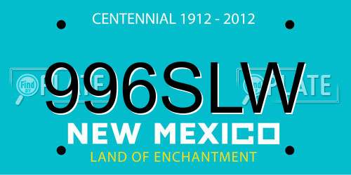996SLW New Mexico License Plate