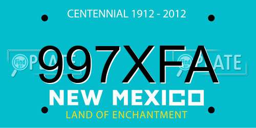 997XFA New Mexico License Plate