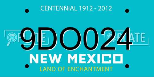 9DO024 New Mexico License Plate