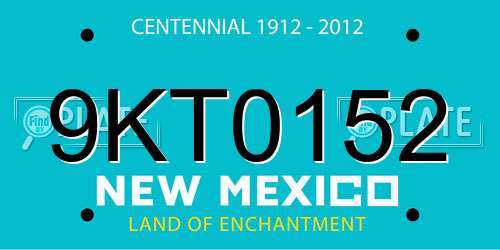 9KT0152 New Mexico License Plate