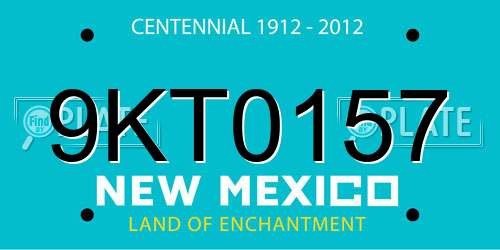 9KT0157 New Mexico License Plate