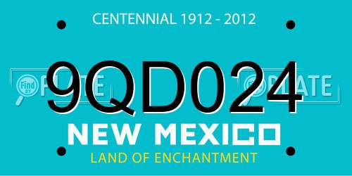9QD024 New Mexico License Plate