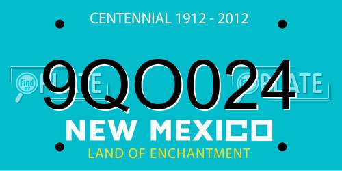 9QO024 New Mexico License Plate