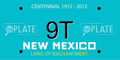9T New Mexico License Plate