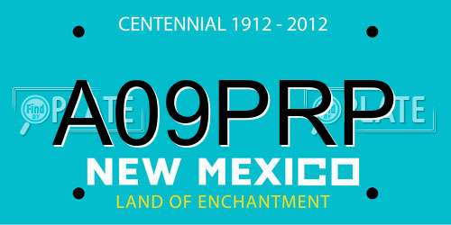 A09PRP New Mexico License Plate
