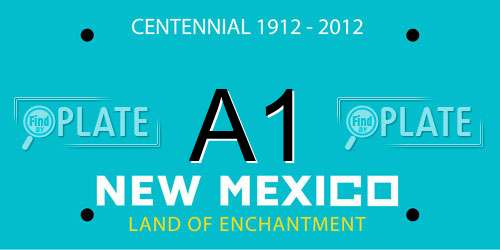 A1 New Mexico License Plate