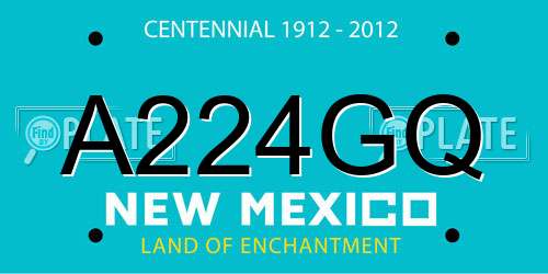 A224GQ New Mexico License Plate