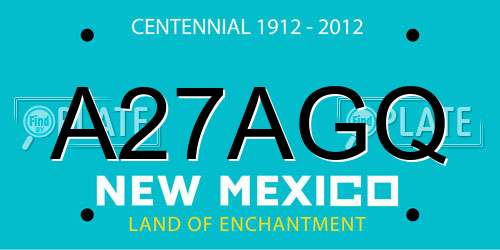 A27AGQ New Mexico License Plate