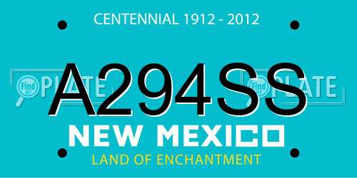 A294SS New Mexico License Plate