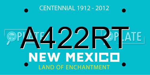 A422RT New Mexico License Plate