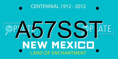 A57SST New Mexico License Plate