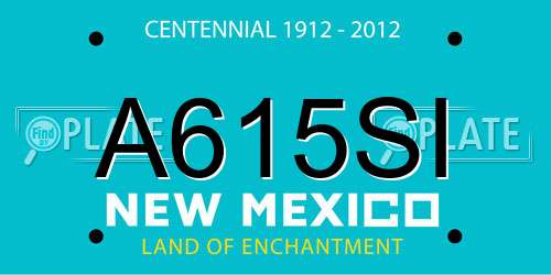 A615SI New Mexico License Plate