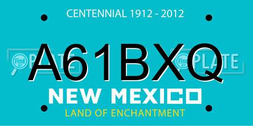 A61BXQ New Mexico License Plate