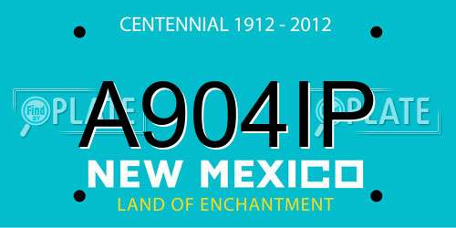 A904IP New Mexico License Plate