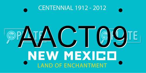 AACT09 New Mexico License Plate