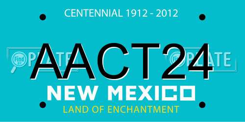 AACT24 New Mexico License Plate