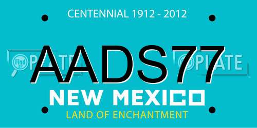 AADS77 New Mexico License Plate