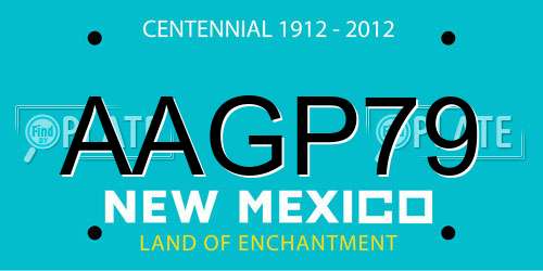AAGP79 New Mexico License Plate