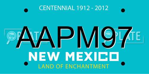 AAPM97 New Mexico License Plate