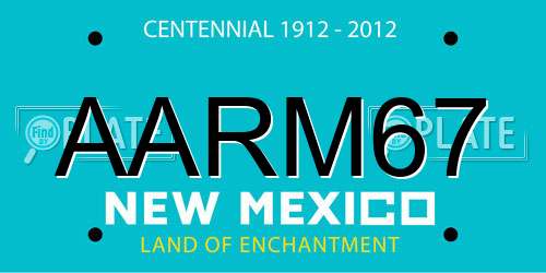 AARM67 New Mexico License Plate