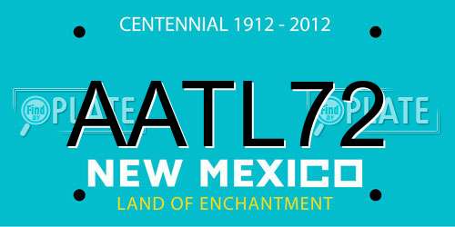 AATL72 New Mexico License Plate