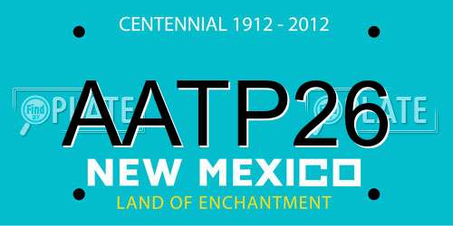 AATP26 New Mexico License Plate