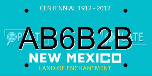 AB6B2B New Mexico License Plate