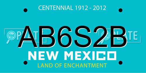 AB6S2B New Mexico License Plate