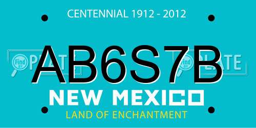 AB6S7B New Mexico License Plate