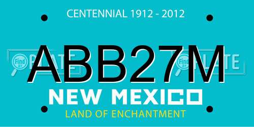 ABB27M New Mexico License Plate