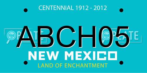 ABCH05 New Mexico License Plate