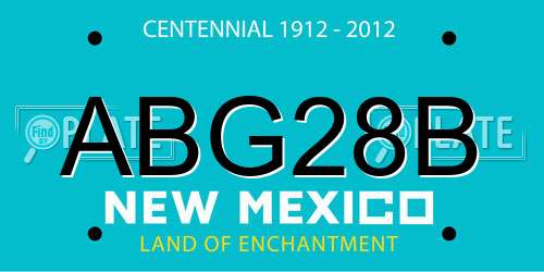 ABG28B New Mexico License Plate