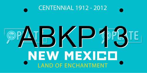 ABKP13 New Mexico License Plate