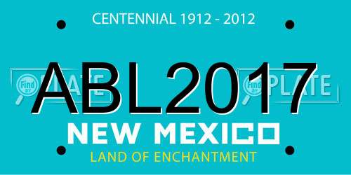 ABL2017 New Mexico License Plate