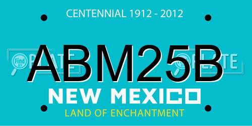 ABM25B New Mexico License Plate