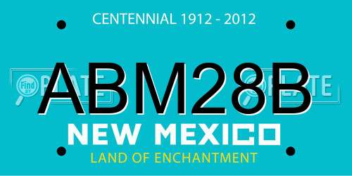 ABM28B New Mexico License Plate