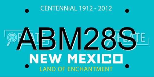 ABM28S New Mexico License Plate