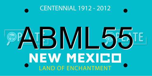 ABML55 New Mexico License Plate