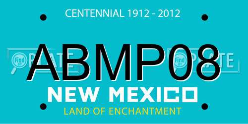 ABMP08 New Mexico License Plate