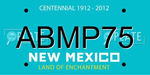 ABMP75 New Mexico License Plate