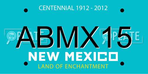 ABMX15 New Mexico License Plate