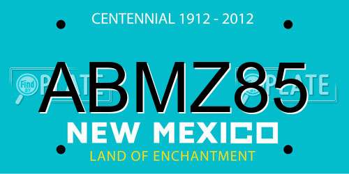 ABMZ85 New Mexico License Plate