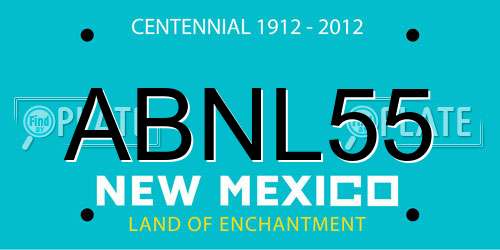 ABNL55 New Mexico License Plate
