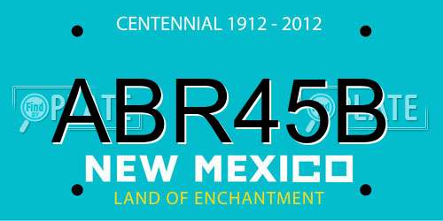 ABR45B New Mexico License Plate