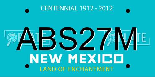 ABS27M New Mexico License Plate