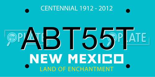 ABT55T New Mexico License Plate