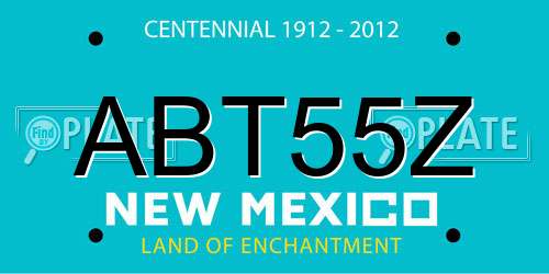 ABT55Z New Mexico License Plate
