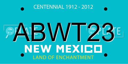 ABWT23 New Mexico License Plate